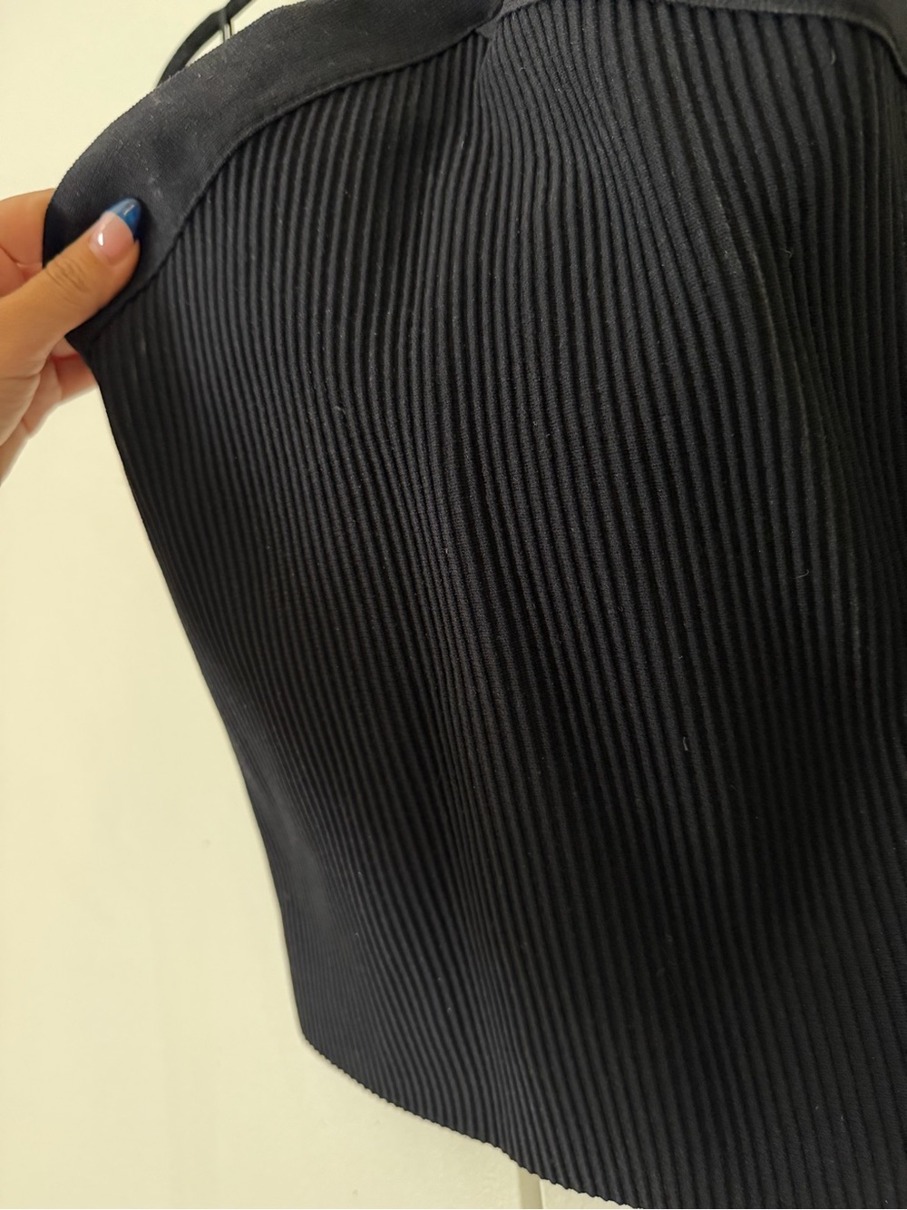 Rachel Zoe Ribbed Cross Strap Tank - Picture 3 of 4